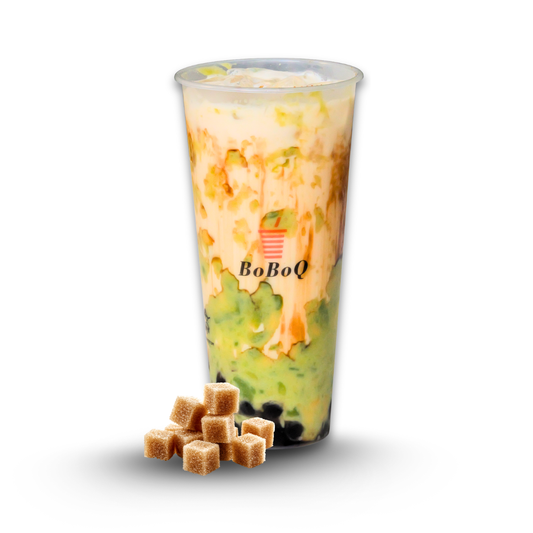 Fresh Avocado Brown Sugar Milk + Tapioca