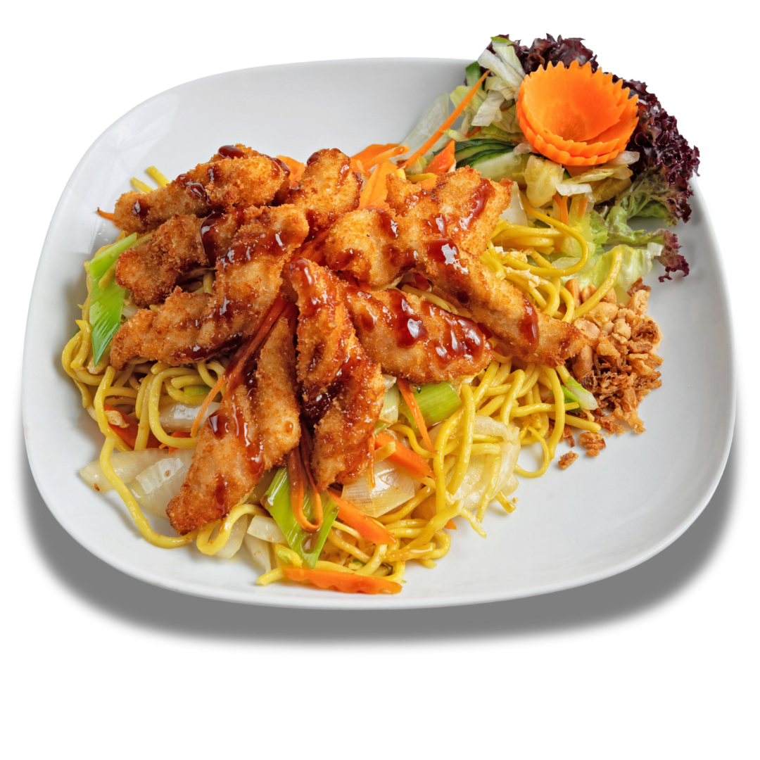 Fried Noodles Crispy Chicken