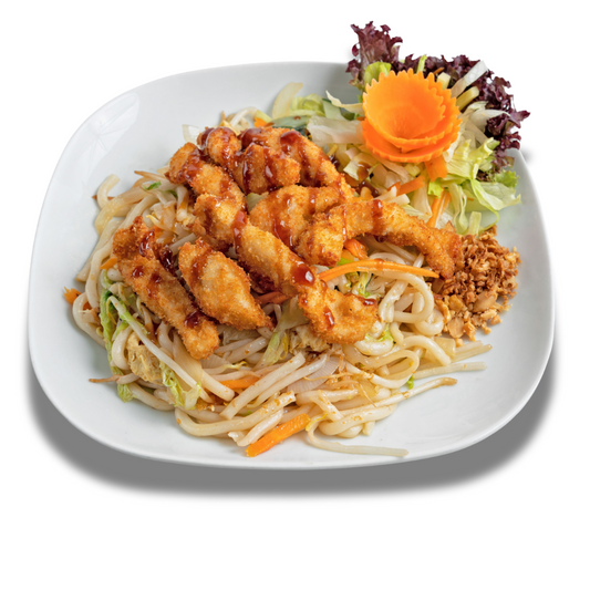 Udon Noodles Crispy Chicken